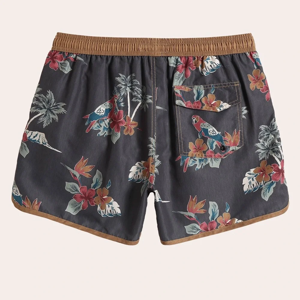 Maamgic ChinoWave Parrot Print Swim Trunks men’s‎ size XL